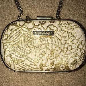 Clutch with removable chain strap